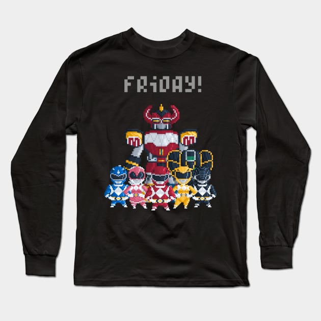 Power Rangers Long Sleeve T-Shirt by YayPixel